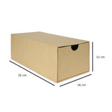 medidas de la caja de carton rectangular con cajon decopatch