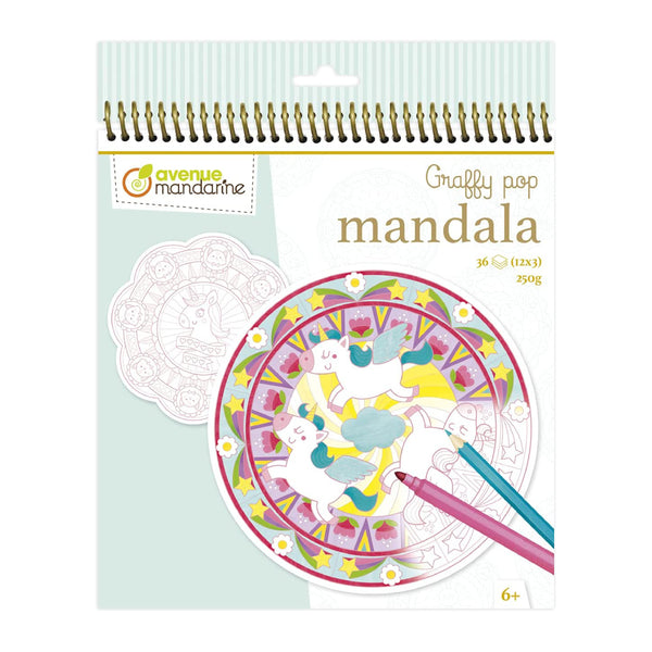 GRAFFY POP MANDALA, UNICORNIO MAGIA