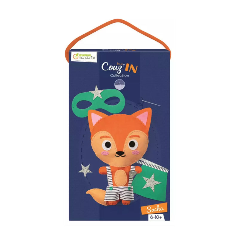 peluche de fieltro DIY sacha el zorro avenue mandarine