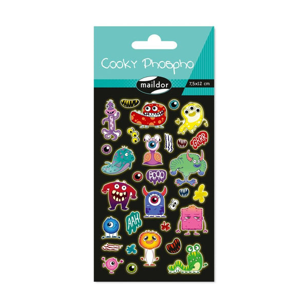 Pegatinas Monstruos Cooky Phospho Maildor