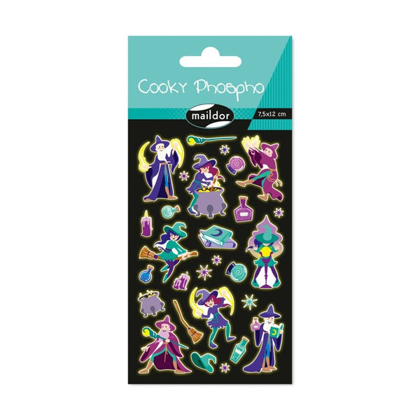 set de pegatinas infantiles brujas y magos avenue mandarine