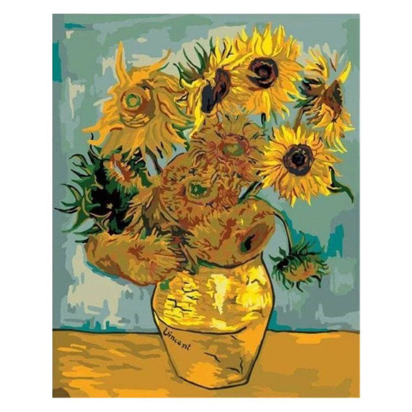 punto de cruz girasoles van gogh 