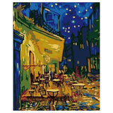 punto de cruz van gogh terraza noche