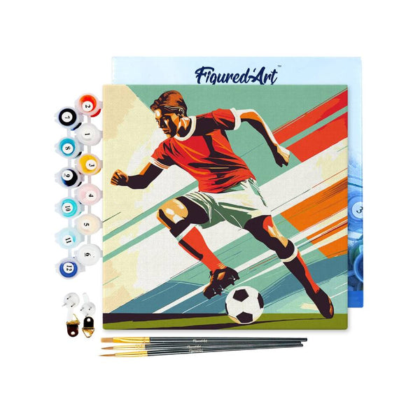 figured art futbol mini pintar por numeros