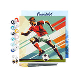 figured art futbol mini pintar por numeros