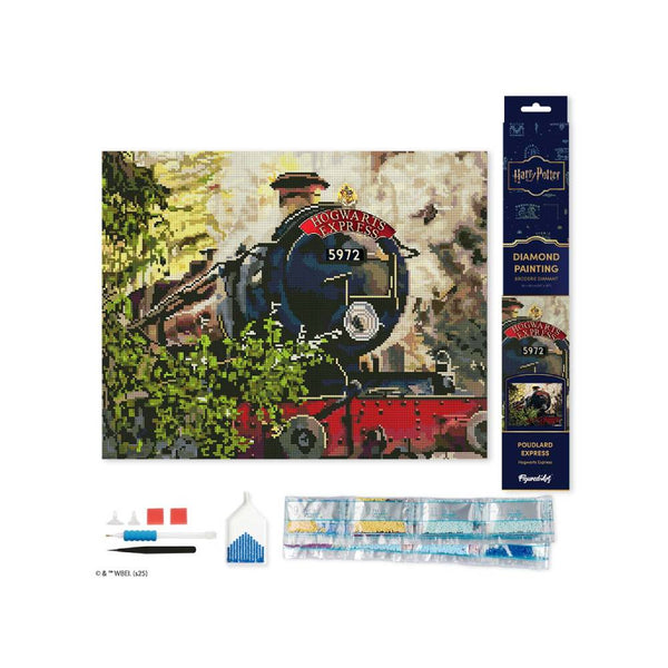 KIT DIAMOND PAINTING HP HOGWARTS EXPRESS 40X50 BASTIDOR