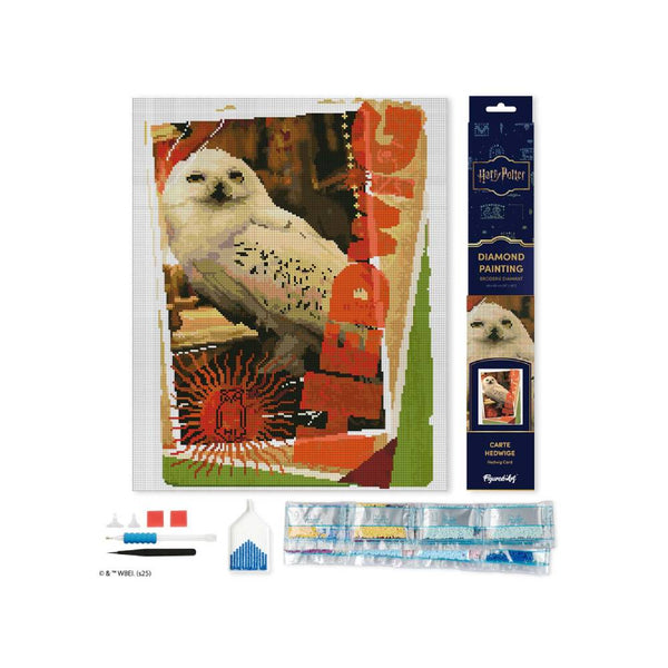 KIT DIAMOND PAINTING HP HEDWING CARD 40X50