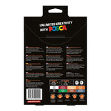 set exclusivo rotuladores posca pc5m y pc3m con regalo de estuche de tela