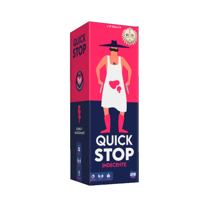 quick stop indecente juego de cartas