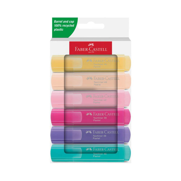 PACK 6 TEXTLINER 46 PASTEL