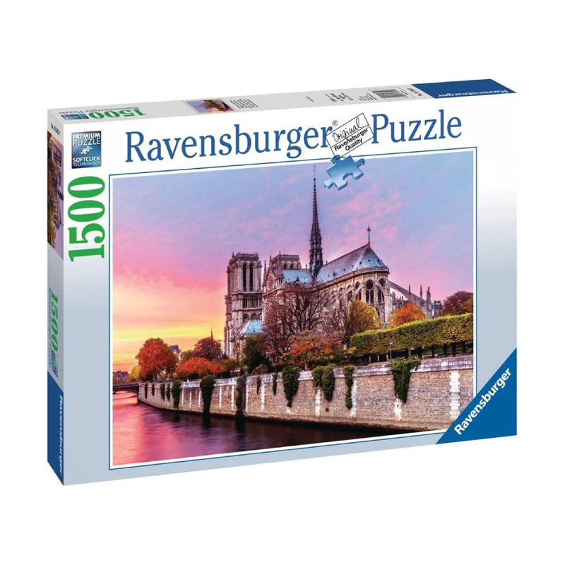 Puzzle 1500 Piezas Notre Dame Atardecer Ravensburger