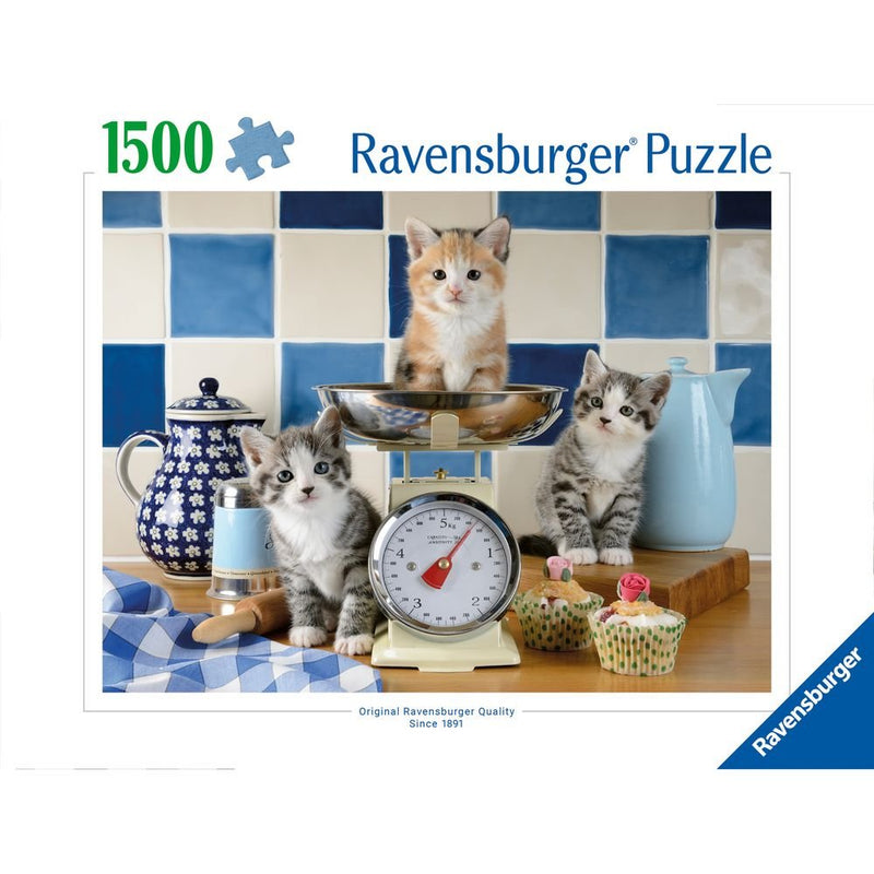 Puzzle 1500 Piezas Gatito en la Cocina Ravensburger