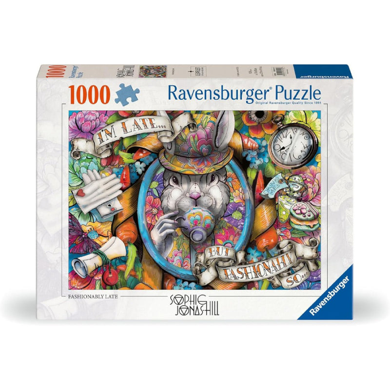 Puzzle 1000 Piezas ¡Tarde pero con estilo! Ravensburger