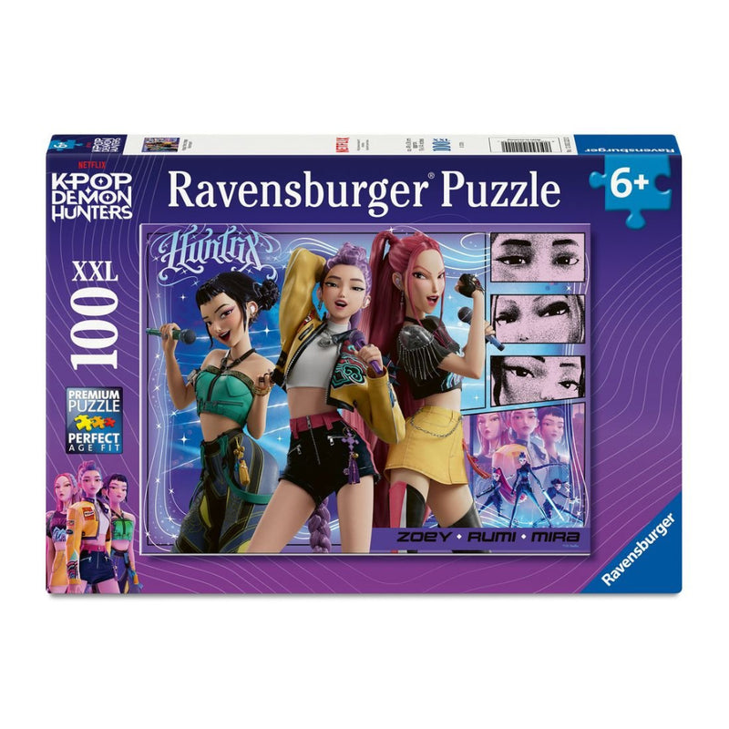 puzzle ravensburger guerreras k-pop 100 piezas XXL