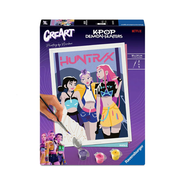 huntrix guerreras kpop pintar por numeros