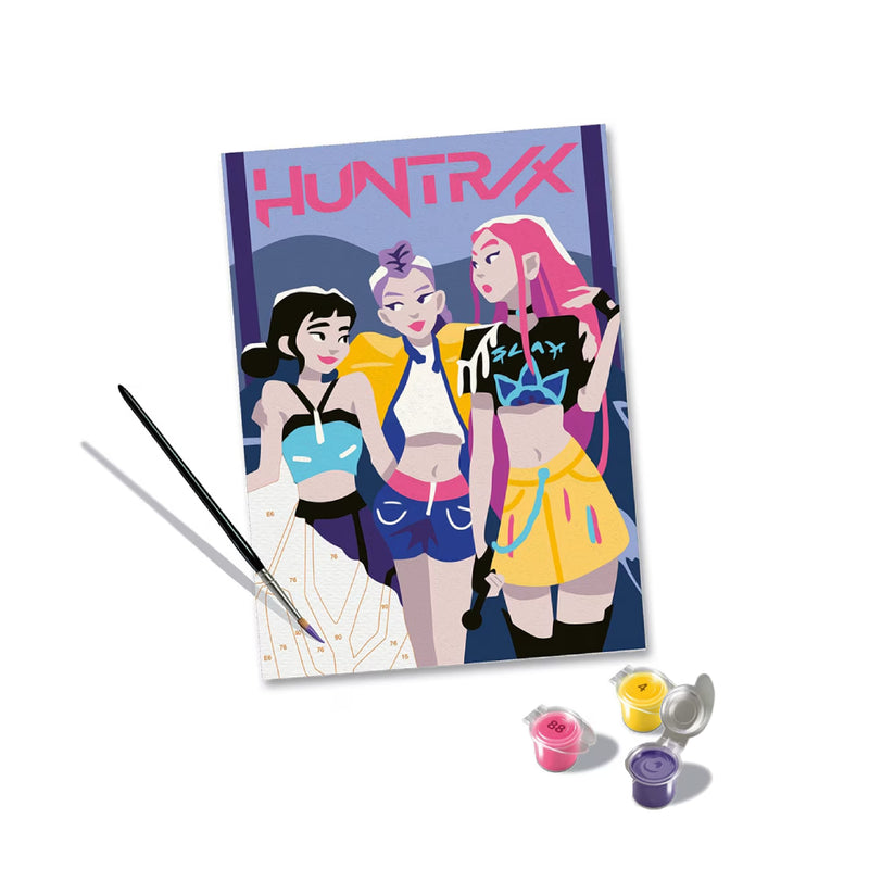 pintar por numeros huntrix guerreras kpop creart