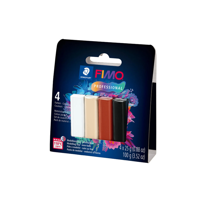 pack 4 pastillas fimo professional 25 gramos