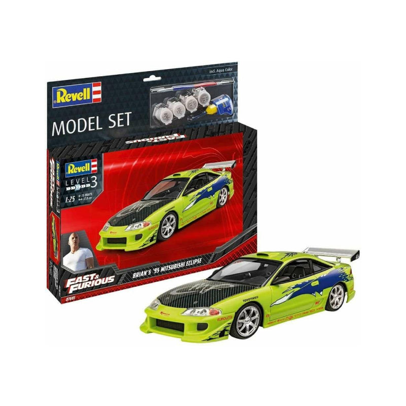 REVELL MODEL SET MITSUBISHI ECLIPSE 1995 DE F&F BRIAN