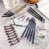 set para pintar bocetar y dibujar 48 piezas royal langnickle