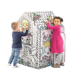 casa de cartón unicornio para pintar fellowes