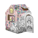casa de cartón unicornio para montar fellowes