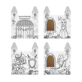 castillo XL para colorear especial para niños