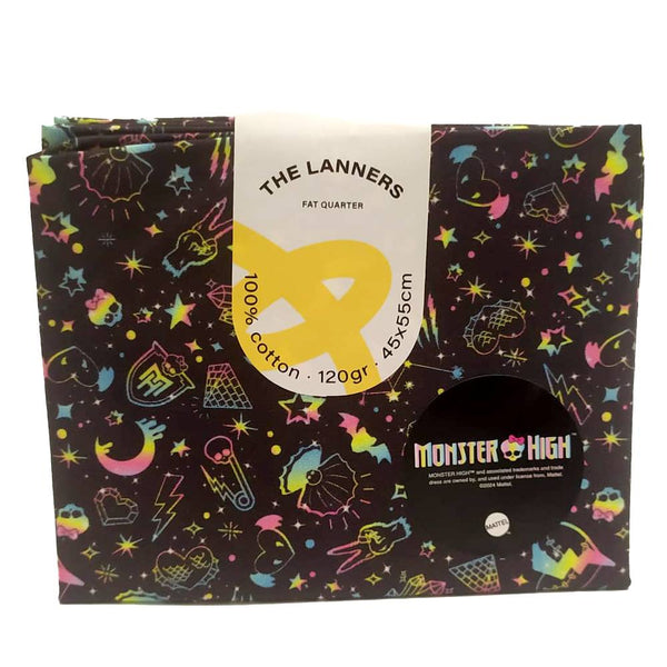 Fat Quarter Moster High Powder Negro The Lanners