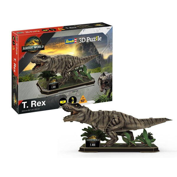 puzzle 3d dinosaurio t-rex revell jurassic world