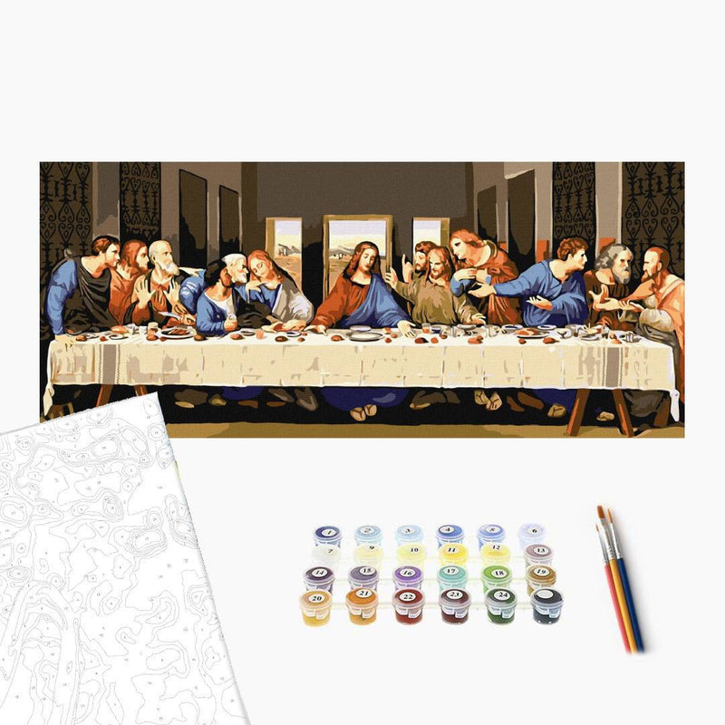 Pintar por números - La última cena ©Leonardo da Vinci  30 x 70 Ideyka