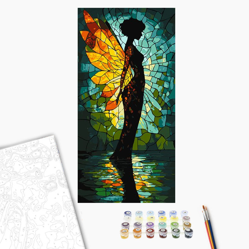 Pintar por números - Vidriera Ideyka 40 x 80 cm