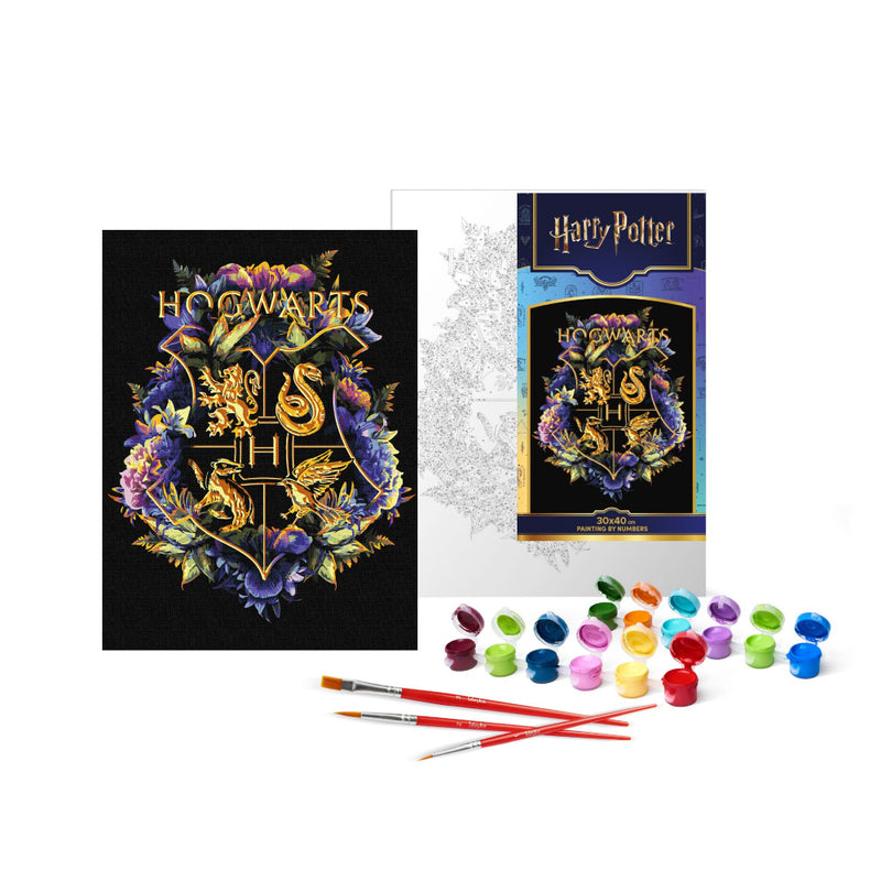 pintar por numeros emblema hogwarts harry potter