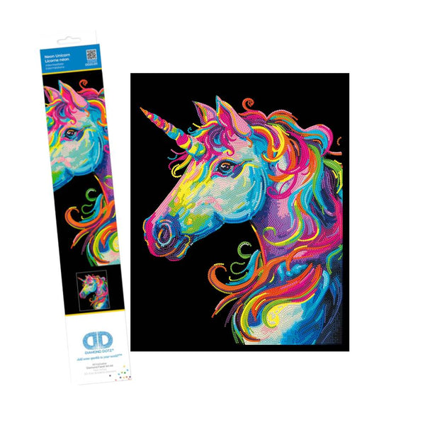 KIT DIAMOND PAINTING UNICORNIO NEON