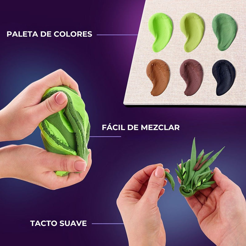 arcilla de secado al aire OKTO 3D manga earth manualidad sensorial