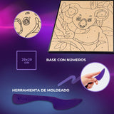 set de pintar con arcilla de secado al aire air clay okto 3D