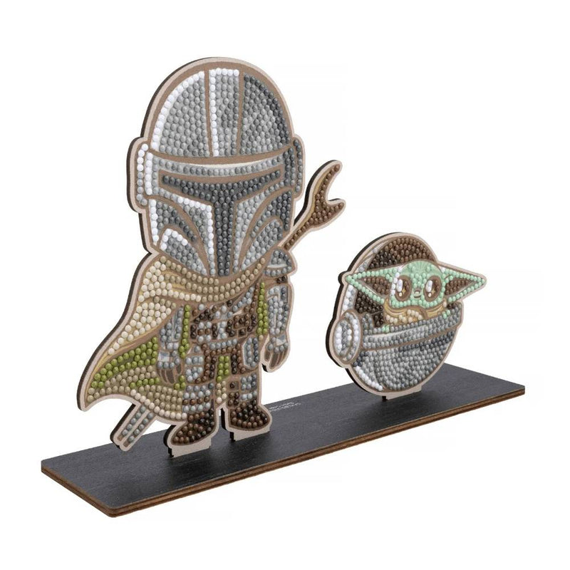 MANDALORIAN & GROGU CRYSTAL ART DUO BUDDIES XL