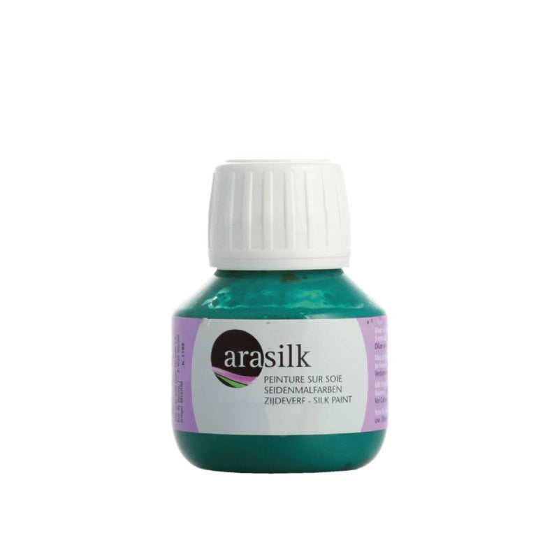 pintura para seda 50 ml arasilk verde malaquita