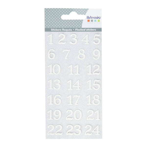 PEGATINAS CALENDARIO ADVIENTO Blancas