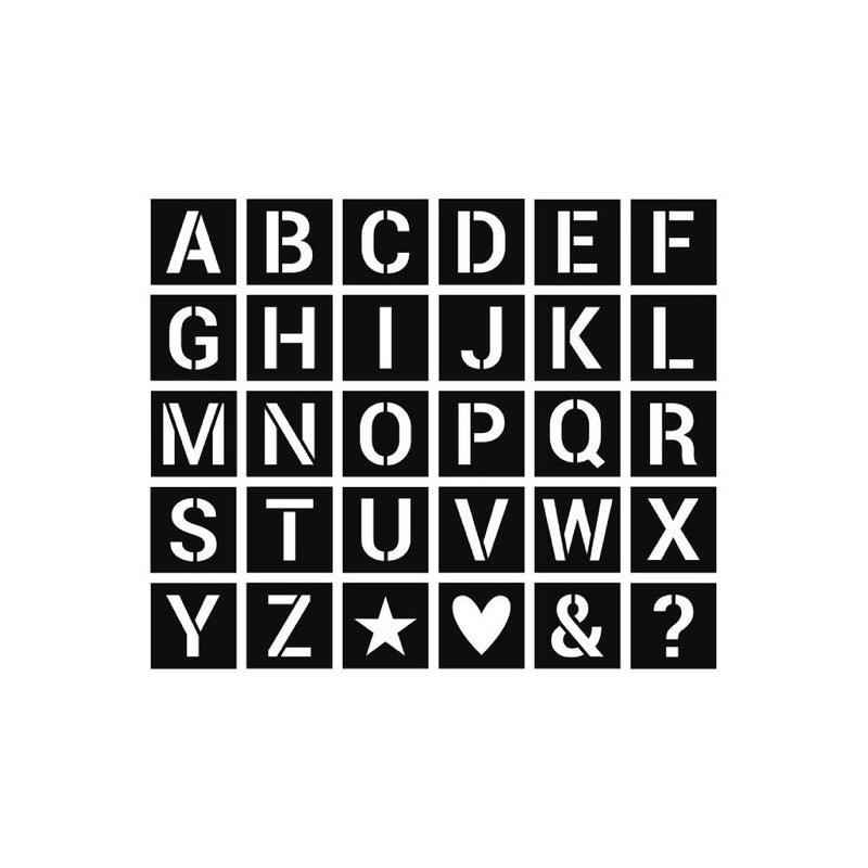 Plantilla letras individuales