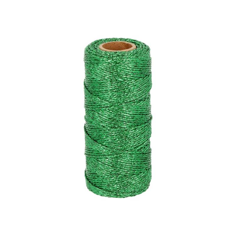 METALLIC CORD 100M GREEN