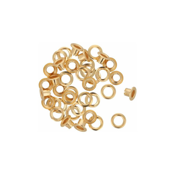 EYELETS 3MM GOLDEN 50PCS