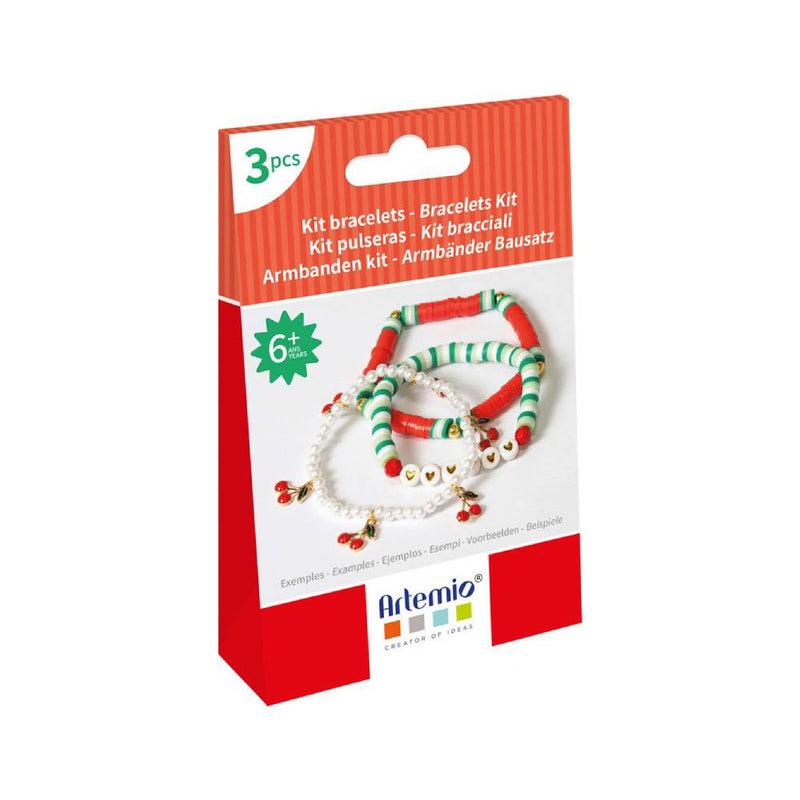 KIT 3 PULSERAS CEREZAS