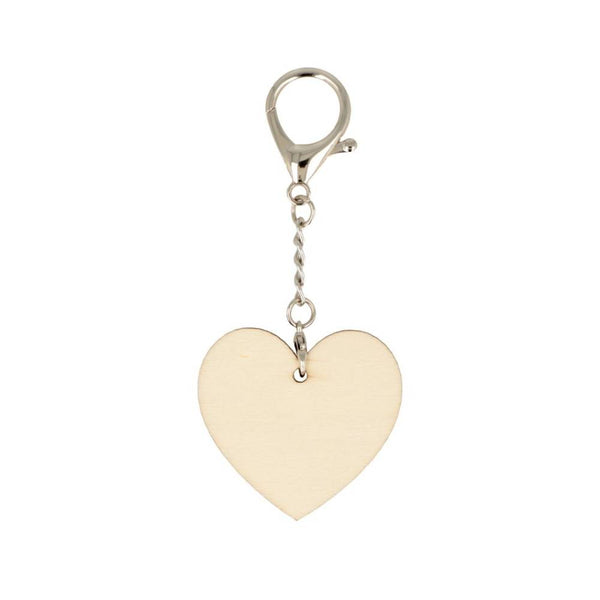 LLAVERO ARTEMIO  MADERA CORAZON 5X5 CM