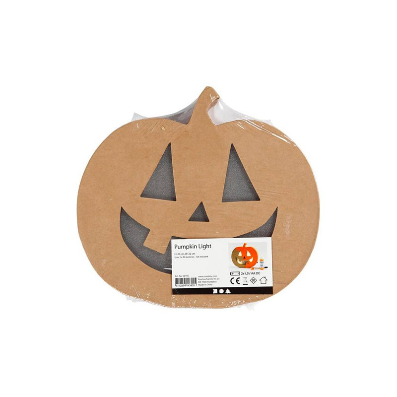HALLOWEEN CALABAZA CON LUZ 20CM