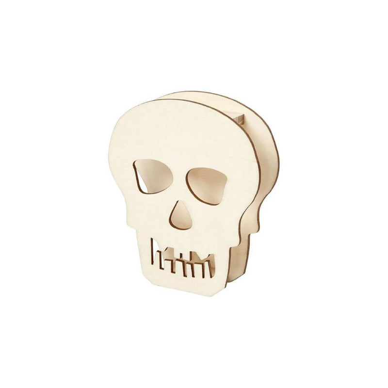 HALLOWEEN CRANEO MADERA 13,5CM