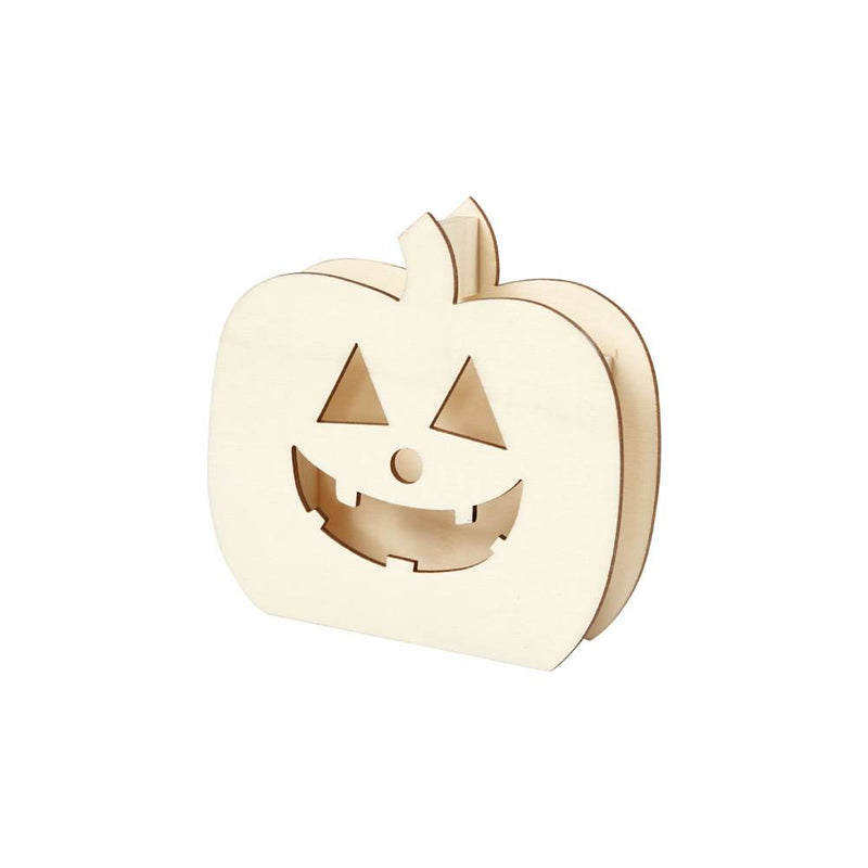 HALLOWEEN CALABAZA MADERA 13CM