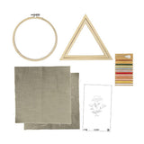 CONTENIDO KIT MANUALIDADES BORDADO FLORES