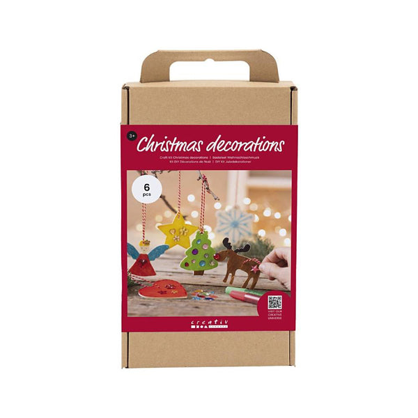 CRAFT KIT DECORACIONES DE NAVIDAD MADERA