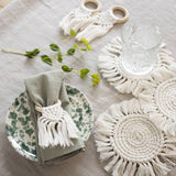 kit posavasos y servilleteros tecnica macrame