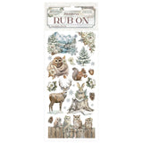 transfers rub on stamperia vida silverstre navidad the owls house