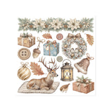 Set Transferibles Rub-On White Christmas Stamperia